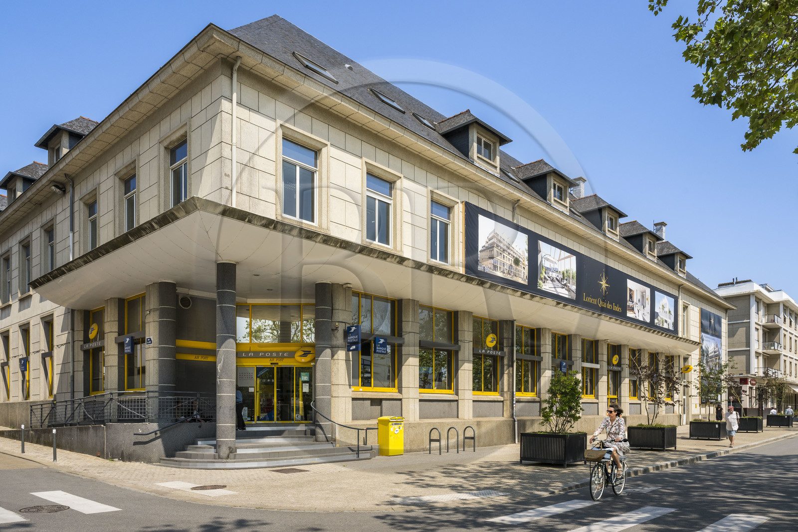 France, Morbihan (56), Lorient, La Poste quai des Indes datant de la reconstruction