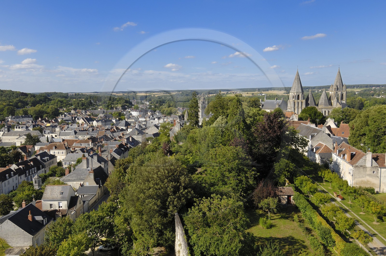 France, Indre-et-Loire (37), Loches, la collégiale Saint-Ours