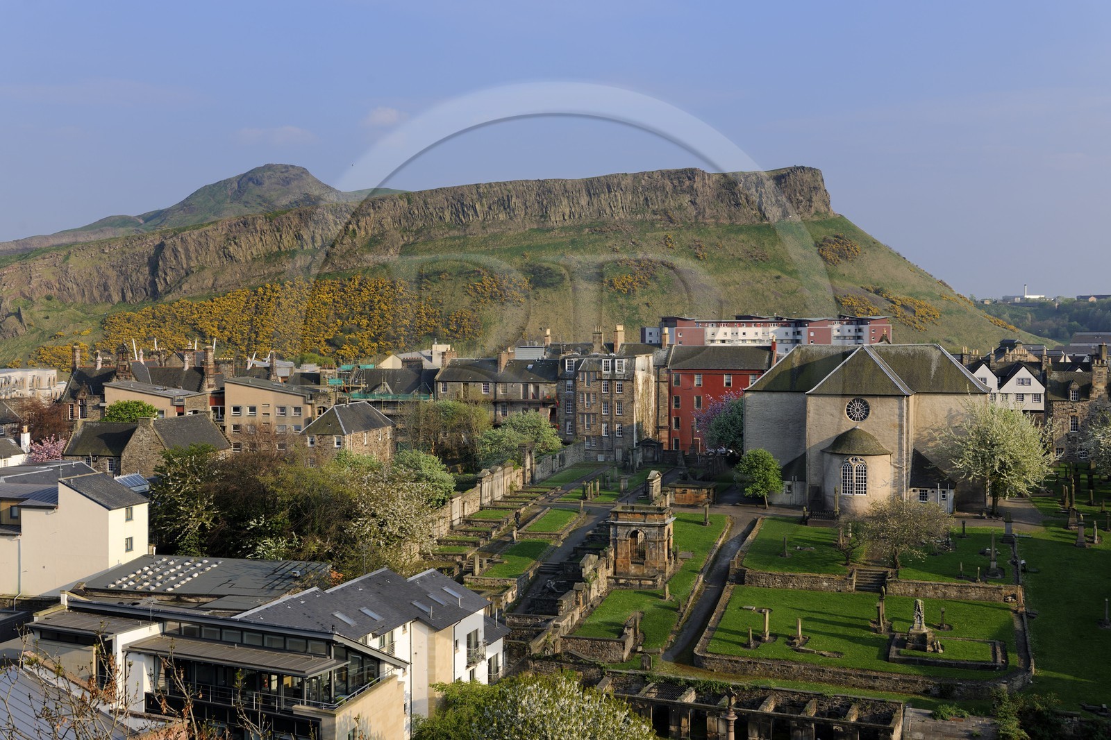 United Kingdom, Scotland, Edinburgh, listed as World Heritage by UNESCO, Holyrood Park overlooking the city
