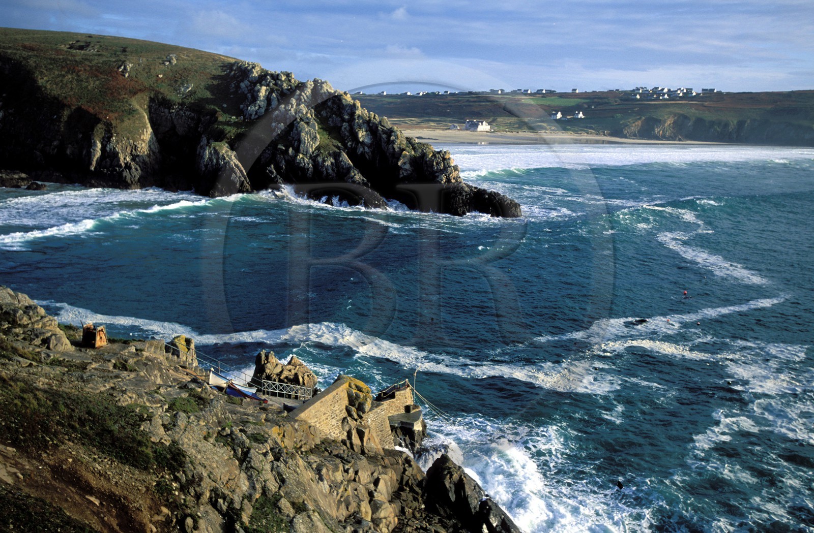 France, Finistère (29), la Baie des Trépassés (région de la Pointe du Raz), cale de Vorlène