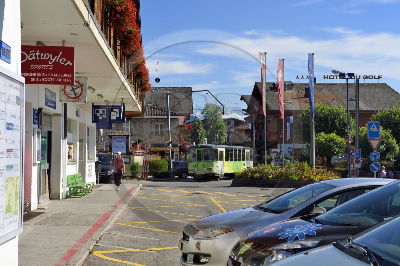 Suisse, canton de Vaud, gare de Villars-sur-Ollon
