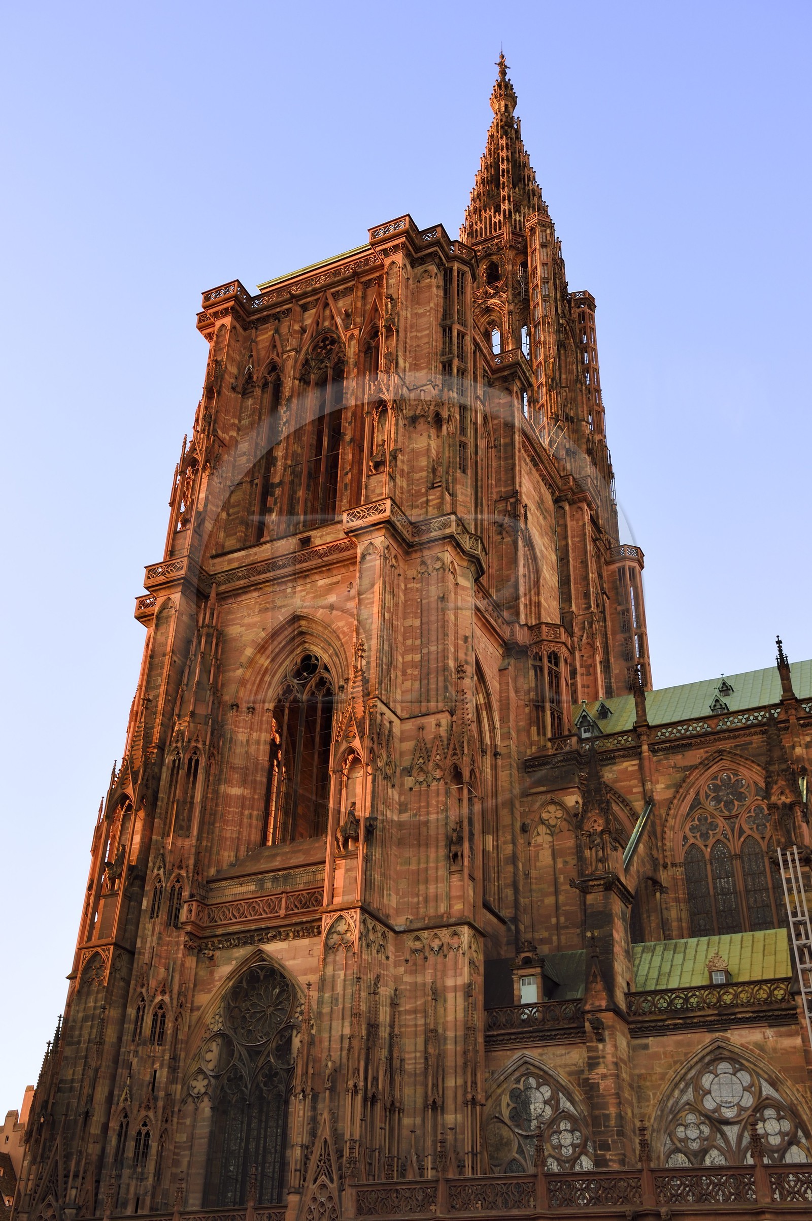 France, Bas-Rhin (67), Strasbourg, vieille ville classée au Patrimoine Mondial de l'UNESCO, la Cathédrale Notre Dame