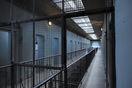 France, Rhône (69), Lyon, Mémorial Prison de Montluc, cellules de la galerie du 1er étage