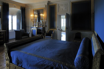 France, Yvelines (78), château de Versailles, classé Patrimoine Mondial de l'UNESCO, le domaine de Marie-Antoinette, le Petit Trianon, chambre de l'impératrice et de la duchesse d'Orléans