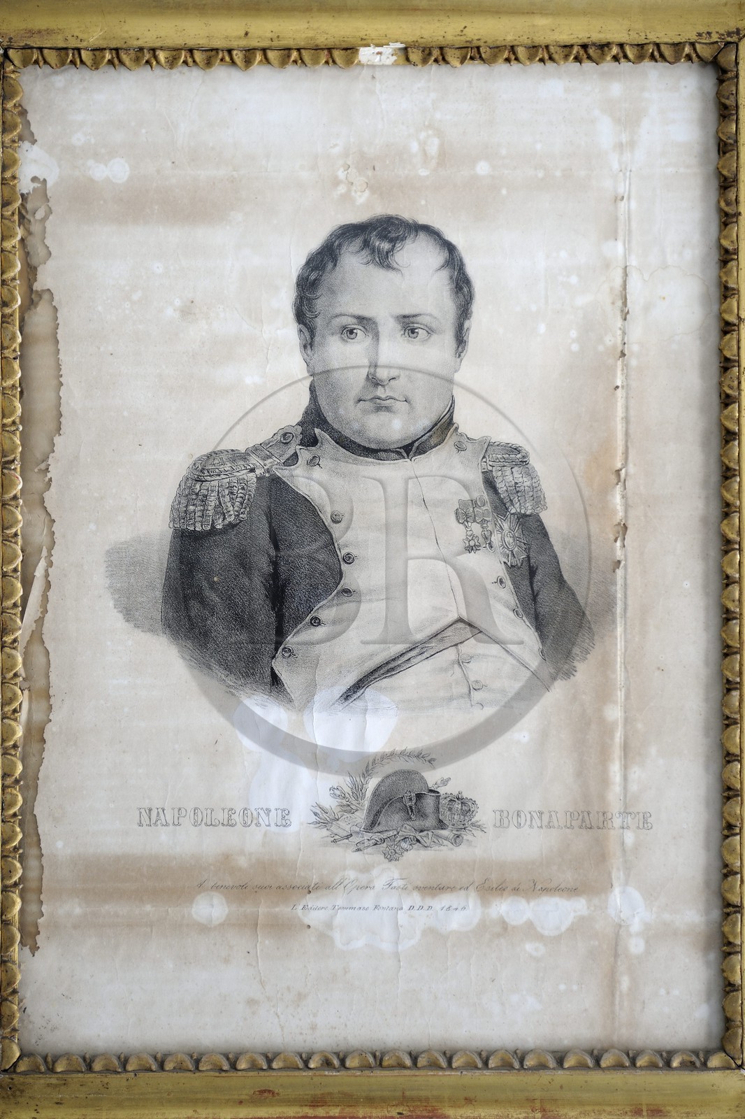 Italie, province de Vérone, Rivoli Veronese, portrait de Napoleon Bonaparte au musée napoleonnien