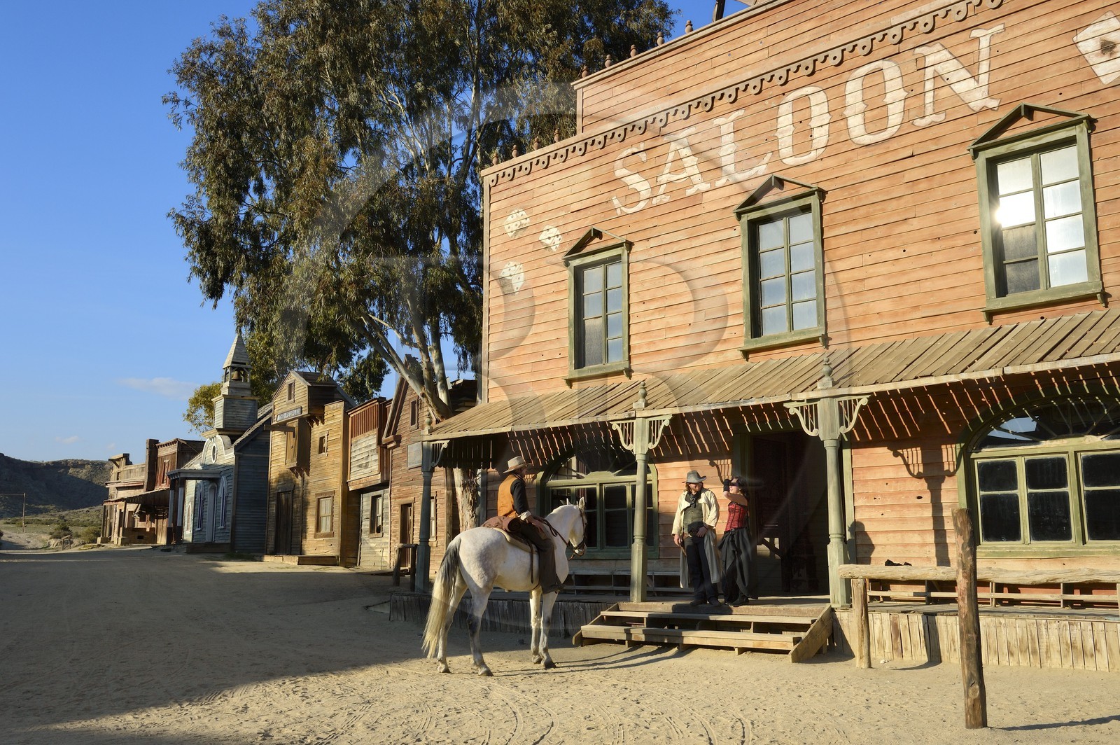 Espagne, Andalousie, province de Almeria, désert de Tabernas, parc d'attraction Fort Bravo Texas Hollywood, c'est ici que fut tourné les 7 Mercenaires de John Sturges mais aussi Les Pétroleuses de Christian-Jaque et Pour Une Poignée de Dollars de Sergio Leone