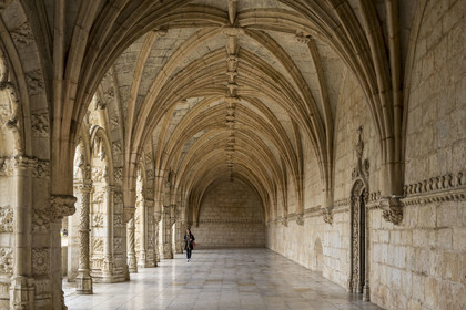 Portugal, Lisbon, Belem, Hieronymites Monastery (Mosteiro dos Jeronimos), listed as World Heritage by UNESCO, the cloister