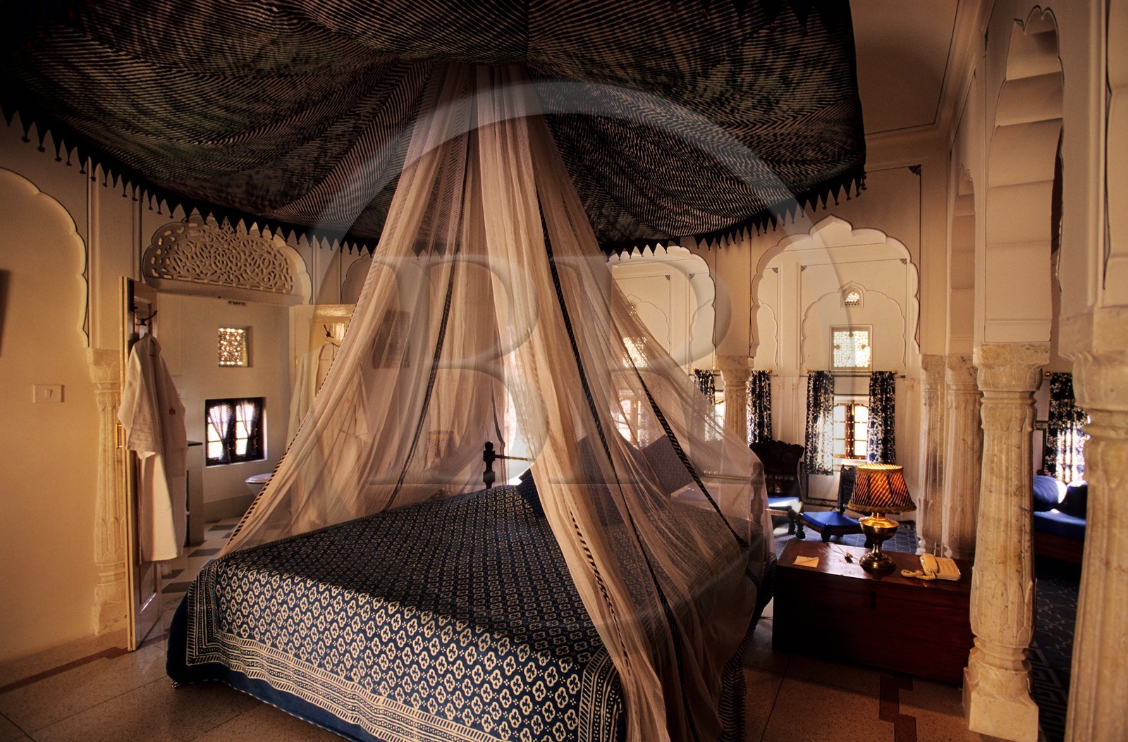 India, Rajasthan State, Jaipur area, Samode Palace