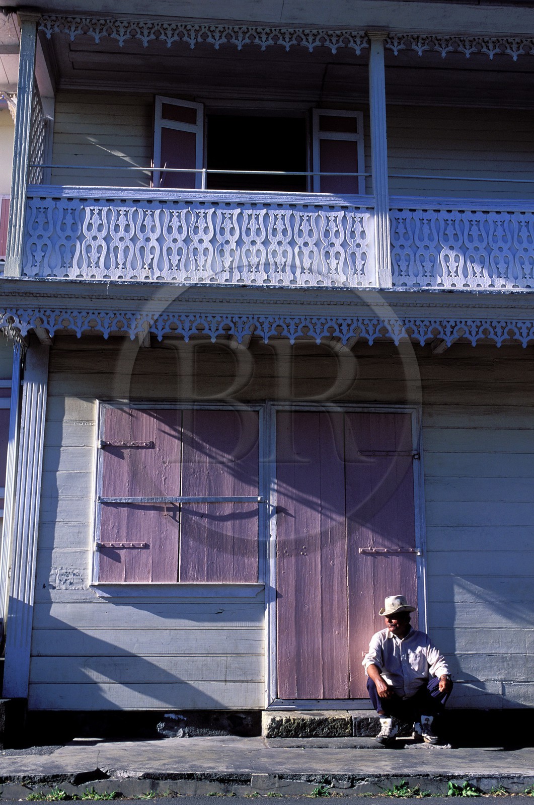 France, île de la Réunion, Cirque de Salazie, Hell-Bourg, labellisé Les Plus Beaux Villages de France, maison créole dans le village