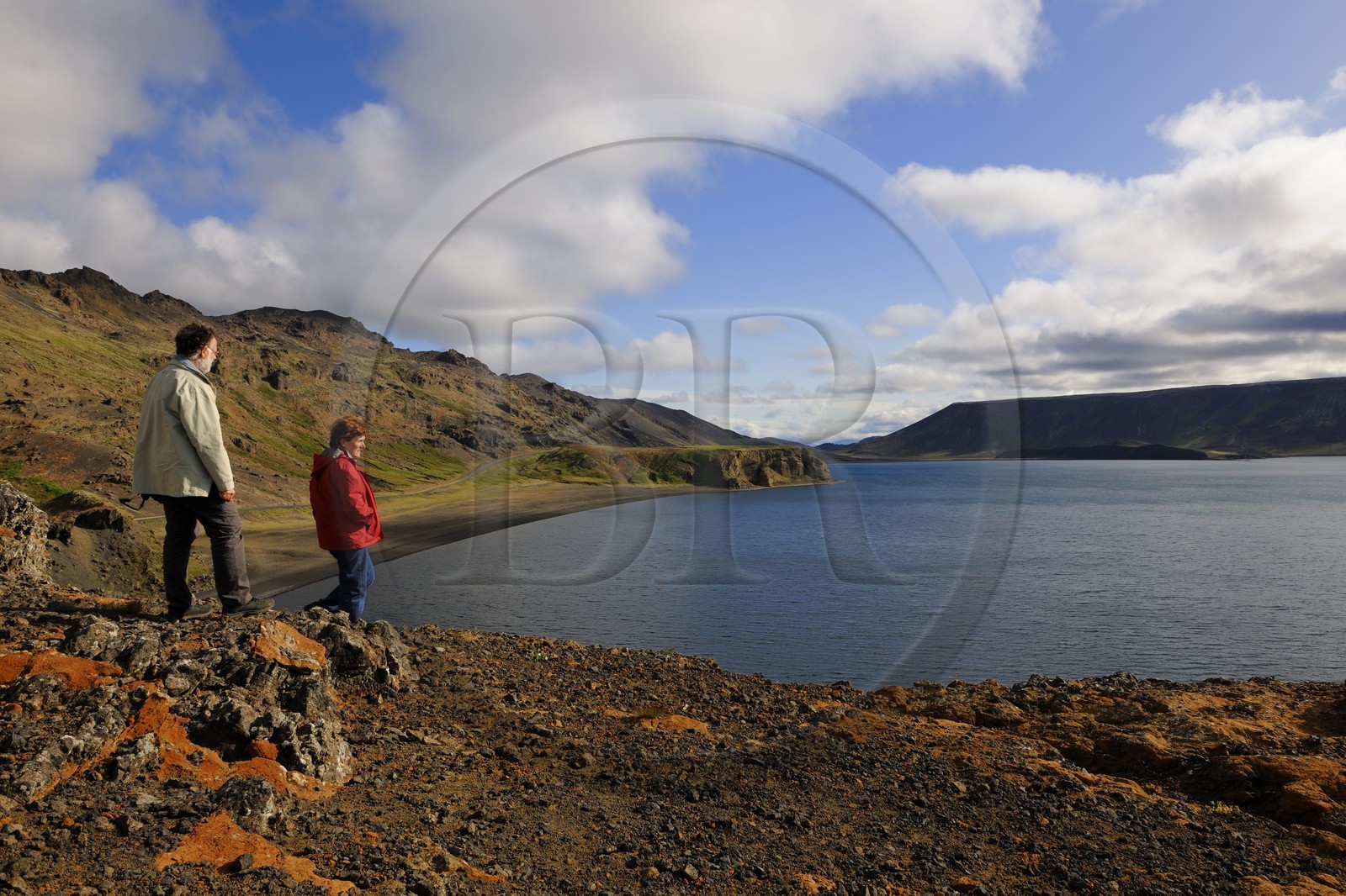 Iceland, Reykjavik region, Krisuvik Valley, Kleifarvatn Lake