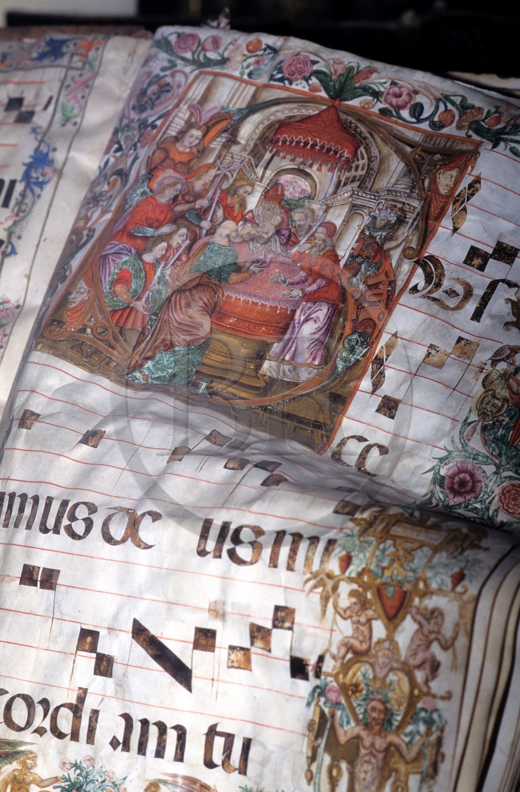 Spain, Estremadura, illuminated manuscript at the cathedral