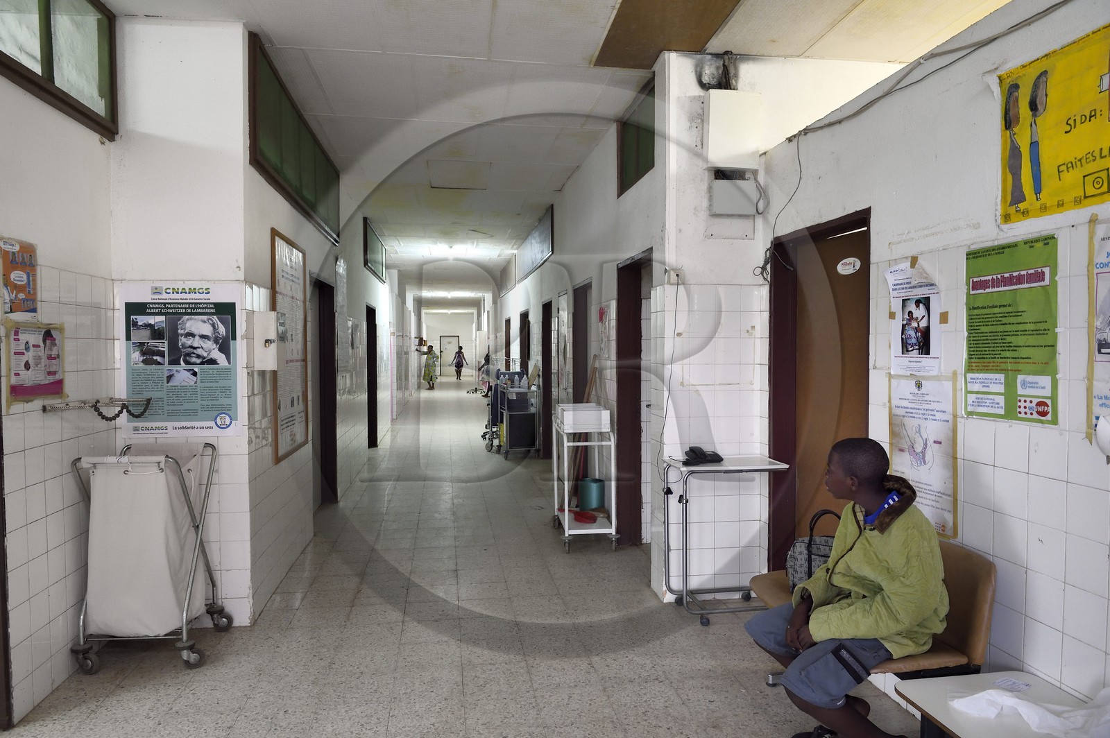 Gabon, Province du Moyen-Ogooué, Lambaréné, Hopital Albert Schweitzer, la Maternité