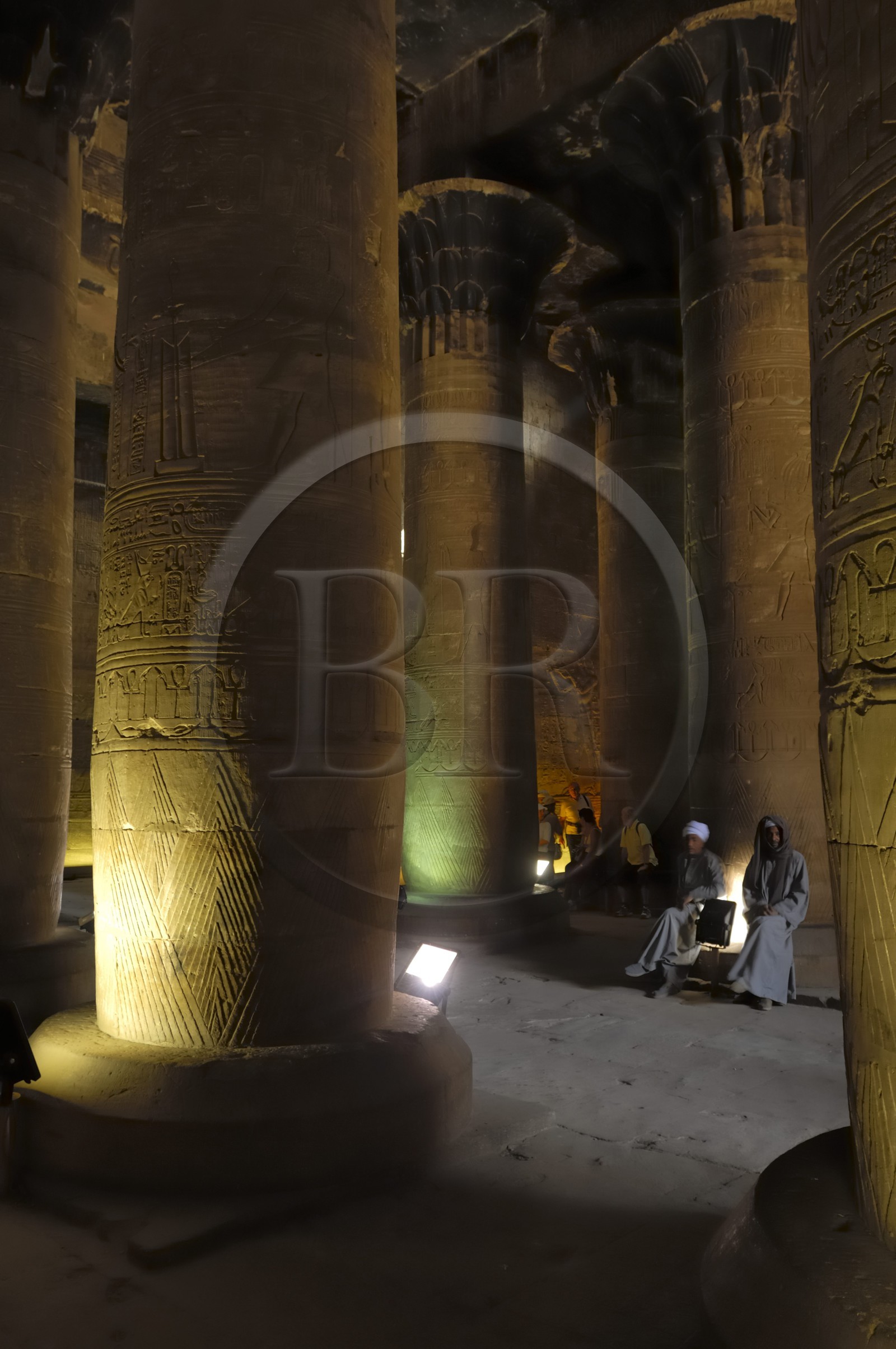 Egypte, Haute Egypte, vallée du Nil, Edfou, temple dédié au dieu Horus