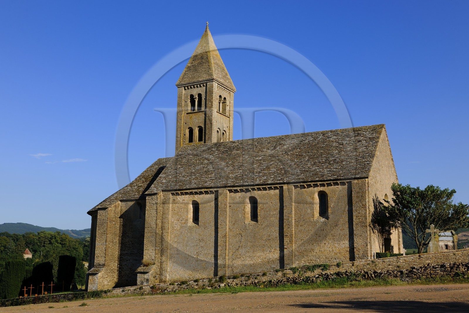 France, Saône et Loire (71), Mazille, église romane Saint-Blaise du XIe siècle