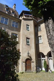 France, Bas Rhin, Strasbourg, old town listed as World Heritage by UNESCO, old Hotel de Rathsamhausen (1587)