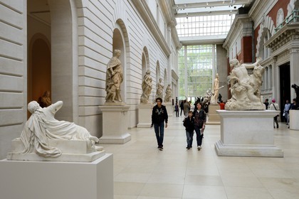 Etats-Unis, New York, Manhattan, East Side, Metropolitan Museum of art (MET), cour de sculptures européennes