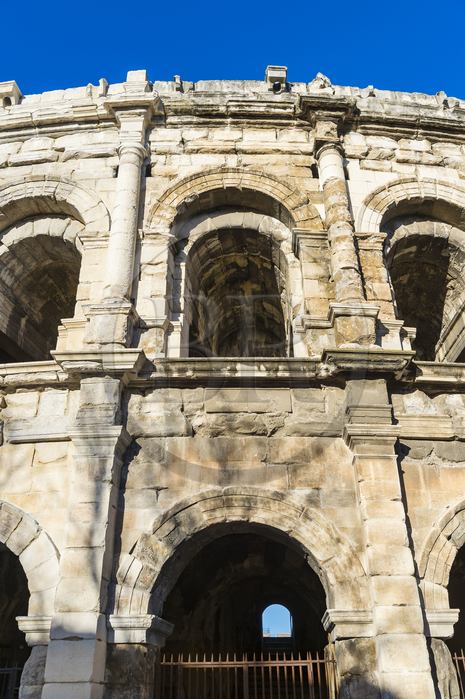 France, Gard (30), Nîmes, les Arènes, amphithéatre romain de la fin du Ier siècle