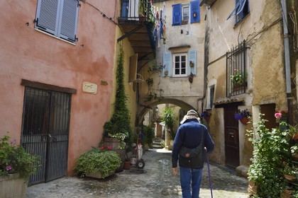 France, Alpes-Maritimes, Coaraze, labelled Les Plus Beaux Villages de France (The Most Beautiful Villages of France)
