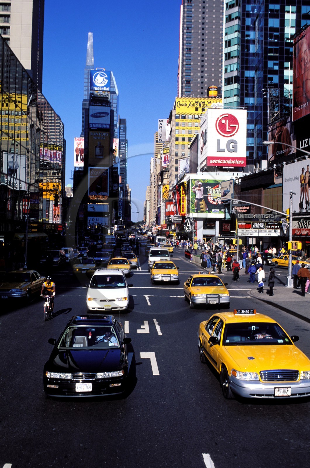 Etats-Unis, New York, Manhattan, circulation près de Times Square