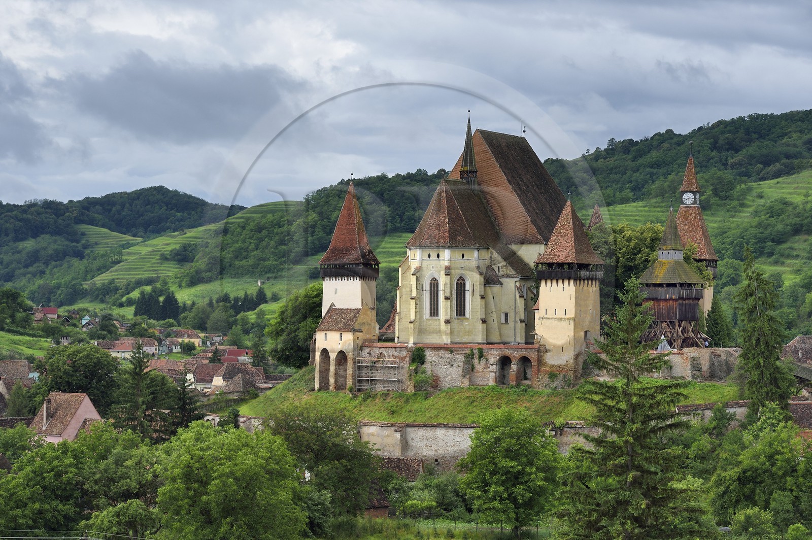 Roumanie, Transylvanie, Biertan, église fortifiée classée Patrimoine Mondial de l'UNESCO