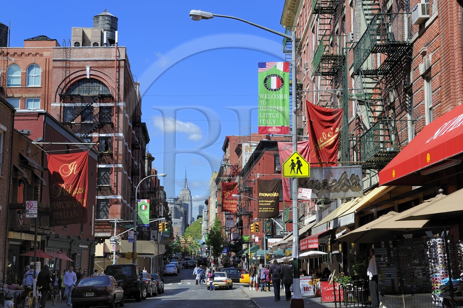 Etats-Unis, New York, Manhattan, le quartier de Little Italy, Mulberry Street