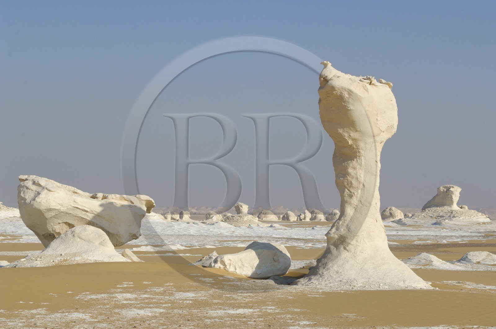 Egypte, désert libyque, le Désert Blanc au nord de Farafra