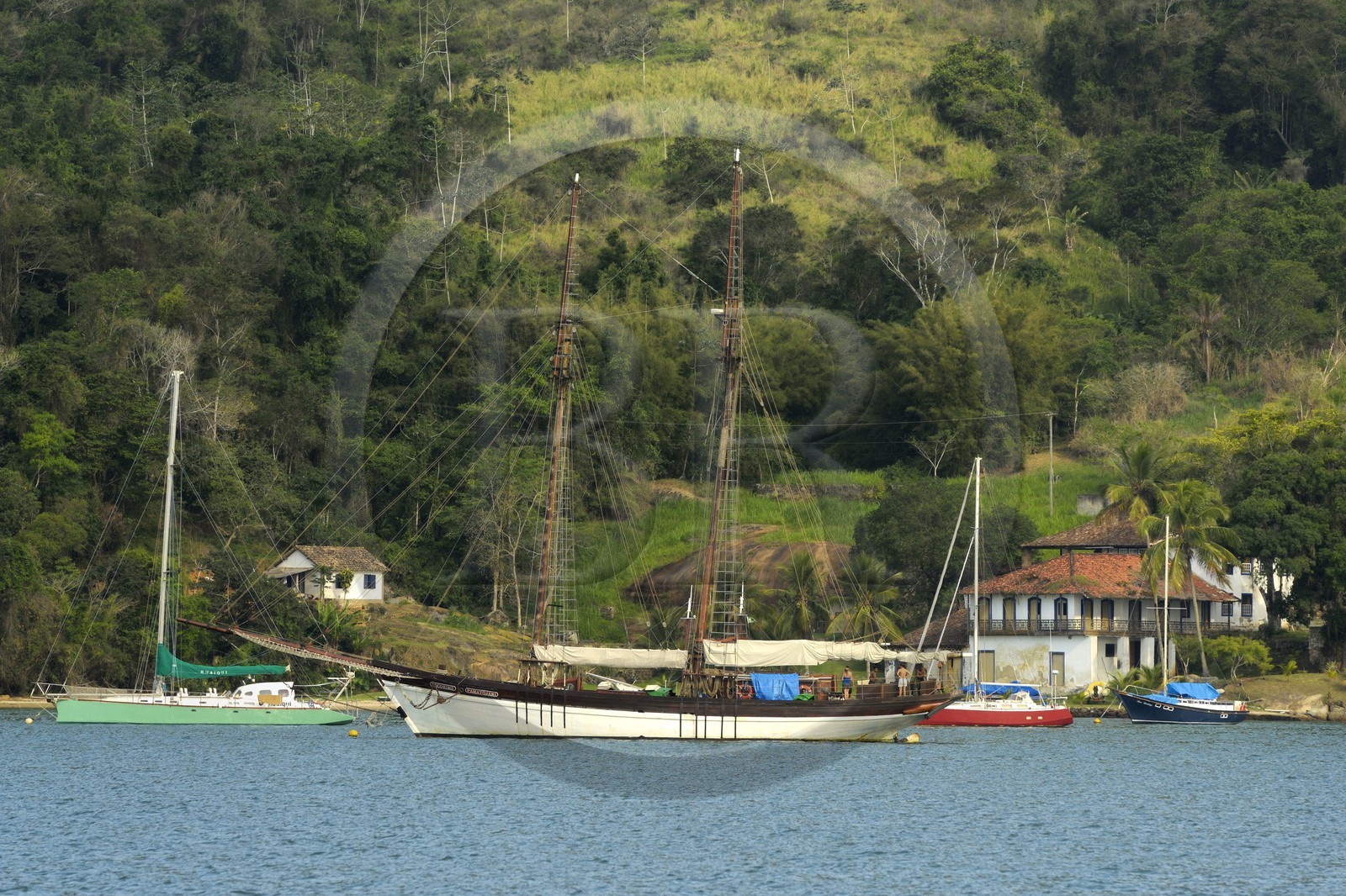 Brésil, Etat de Rio de Janeiro, baie de Paraty, la Fazenda Boa Vista, maison natale de la mère de Heinrich et Thomas Mann