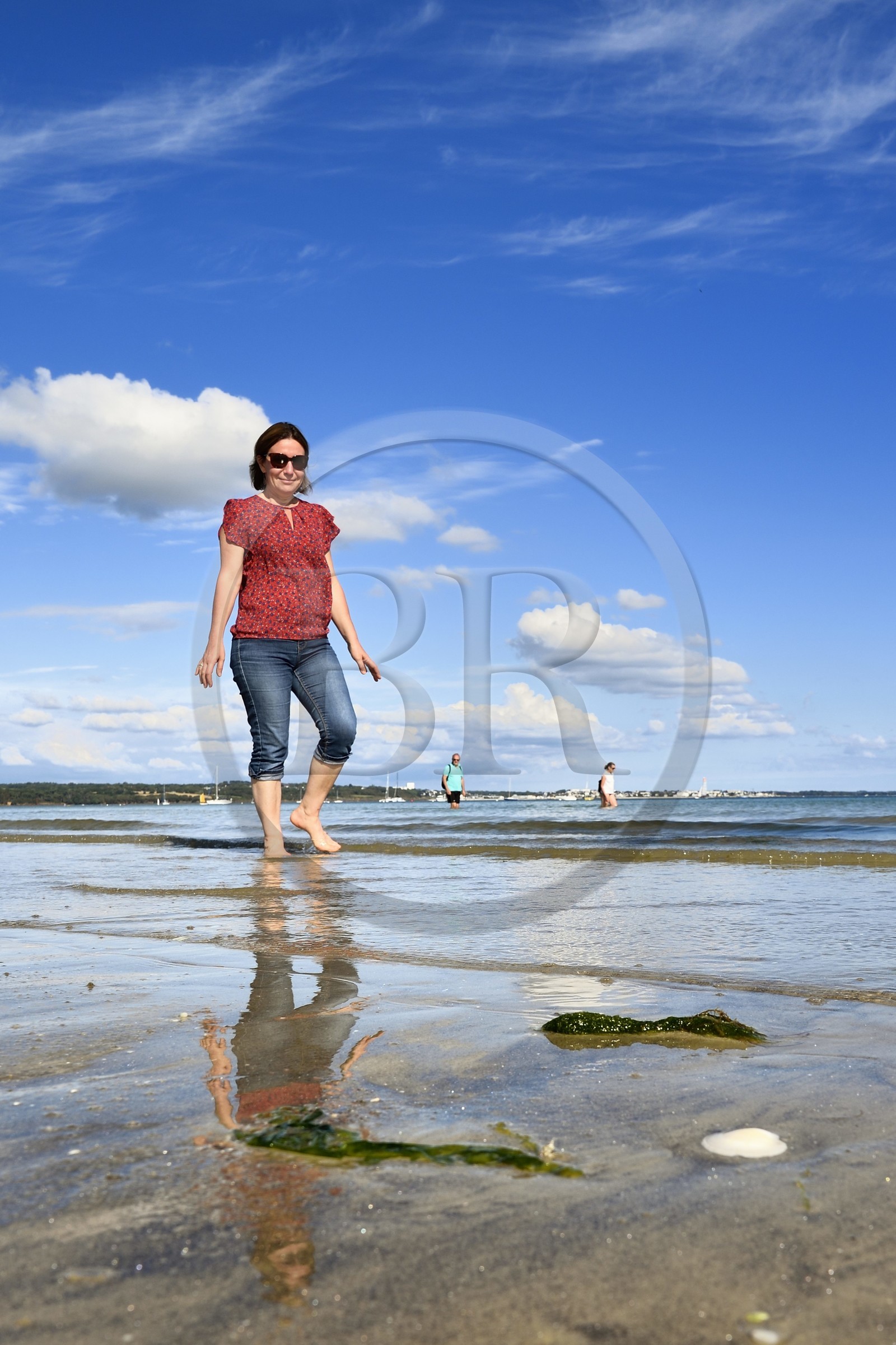 France,  Finistère (29), Fouesnant, plage de Cap Coz