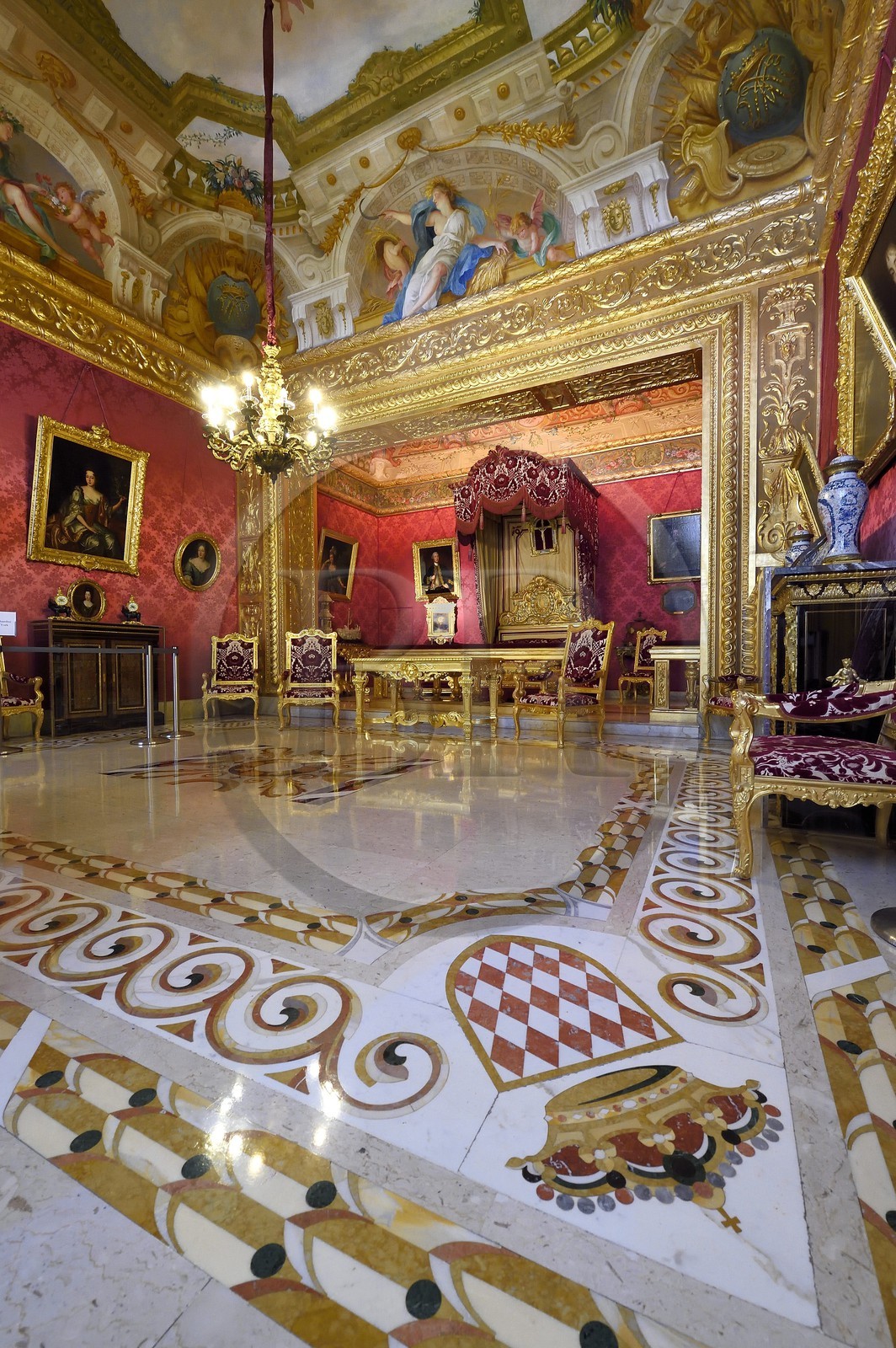 Principality of Monaco, Monaco, the Rock, the royal palace, the Duke of York room