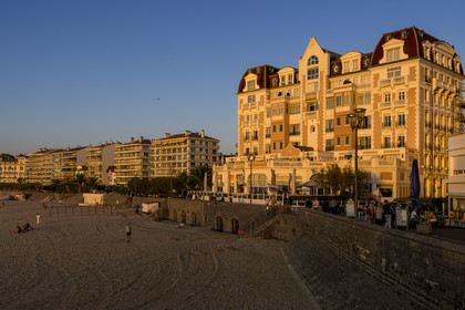 France, Pyrenees Atlantiques, Basque Country, Saint Jean de Luz, the Grand Hotel on the Grande Plage