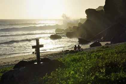 France, Ile de la Reunion, Petite-Ile sur la côte sud, plage de Grand-Anse