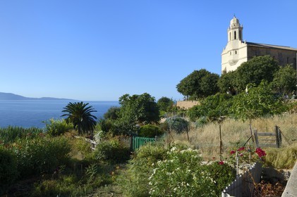 France, Corse-du-Sud (2A), Cargèse, église Saint Spyridon grecque catholique de rite oriental édifiée entre 1852 à 1870
