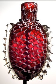 France, Alpes-Maritimes, Grasse, International Perfume Museum, perfume glass bottle of the 18th century (Bristol)