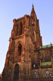 France, Bas-Rhin (67), Strasbourg, vieille ville classée au Patrimoine Mondial de l'UNESCO, la Cathédrale Notre Dame