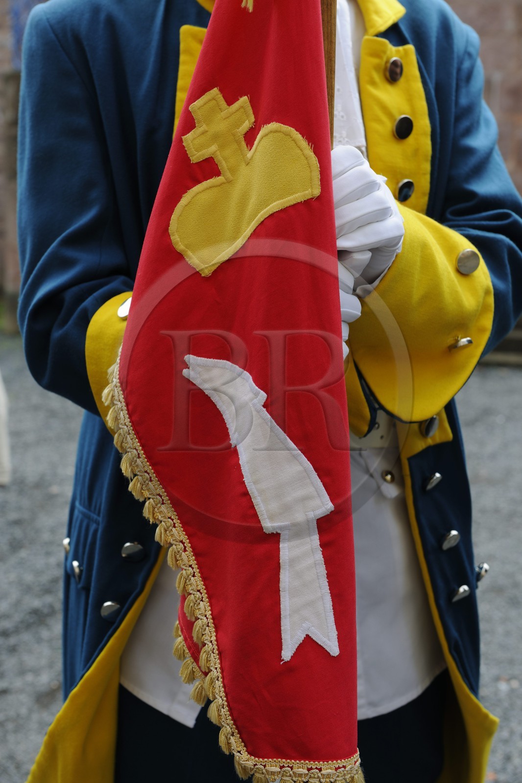 France, Vosges (88), Senones, capitale de l’ex-Principauté de Salm-Salm rattachée à la France en 1793, la relève de la Garde