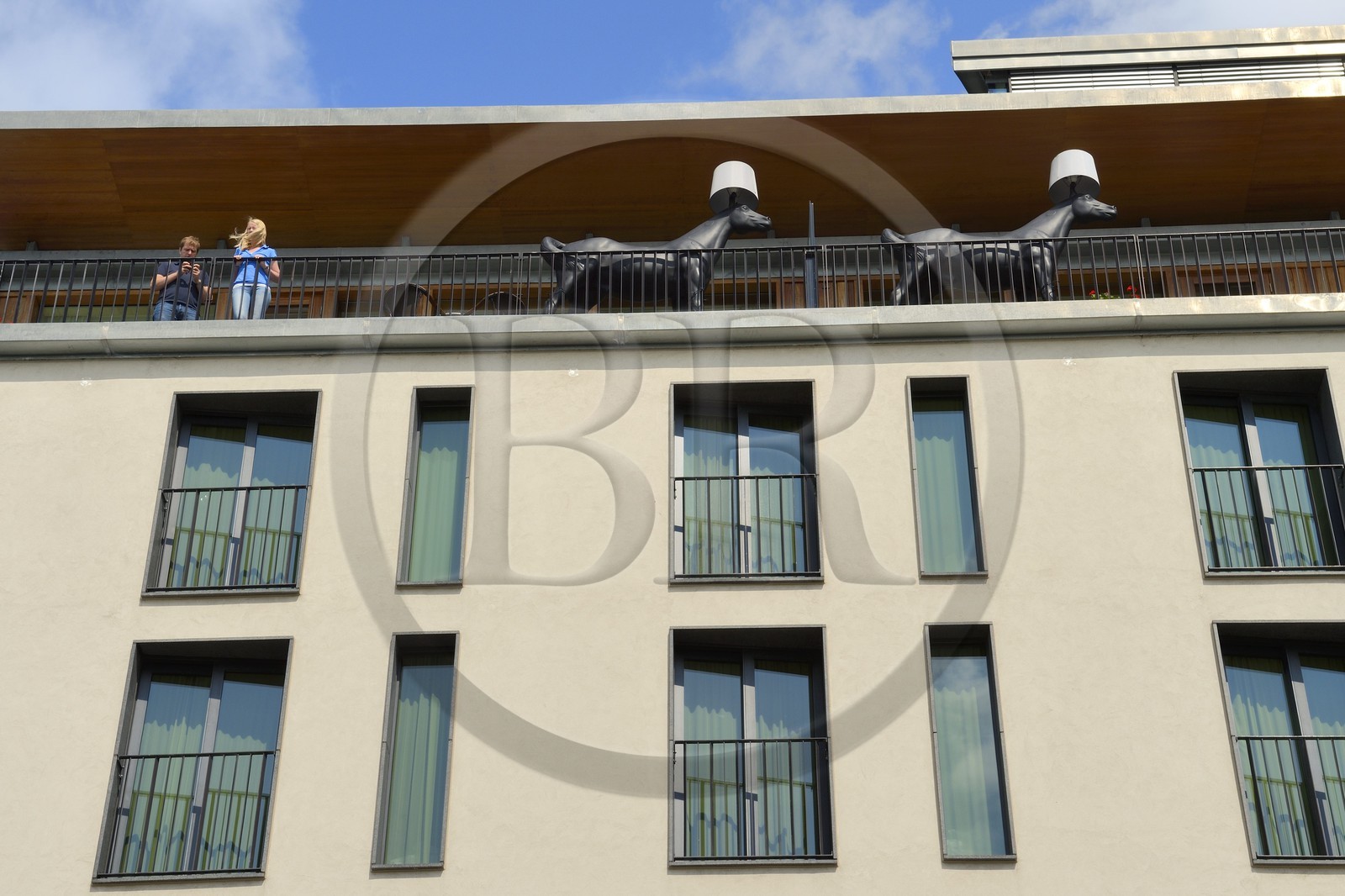 Suède, Västra Götaland, Göteborg (Gothenburg), terasse de l'Hotel Avalon