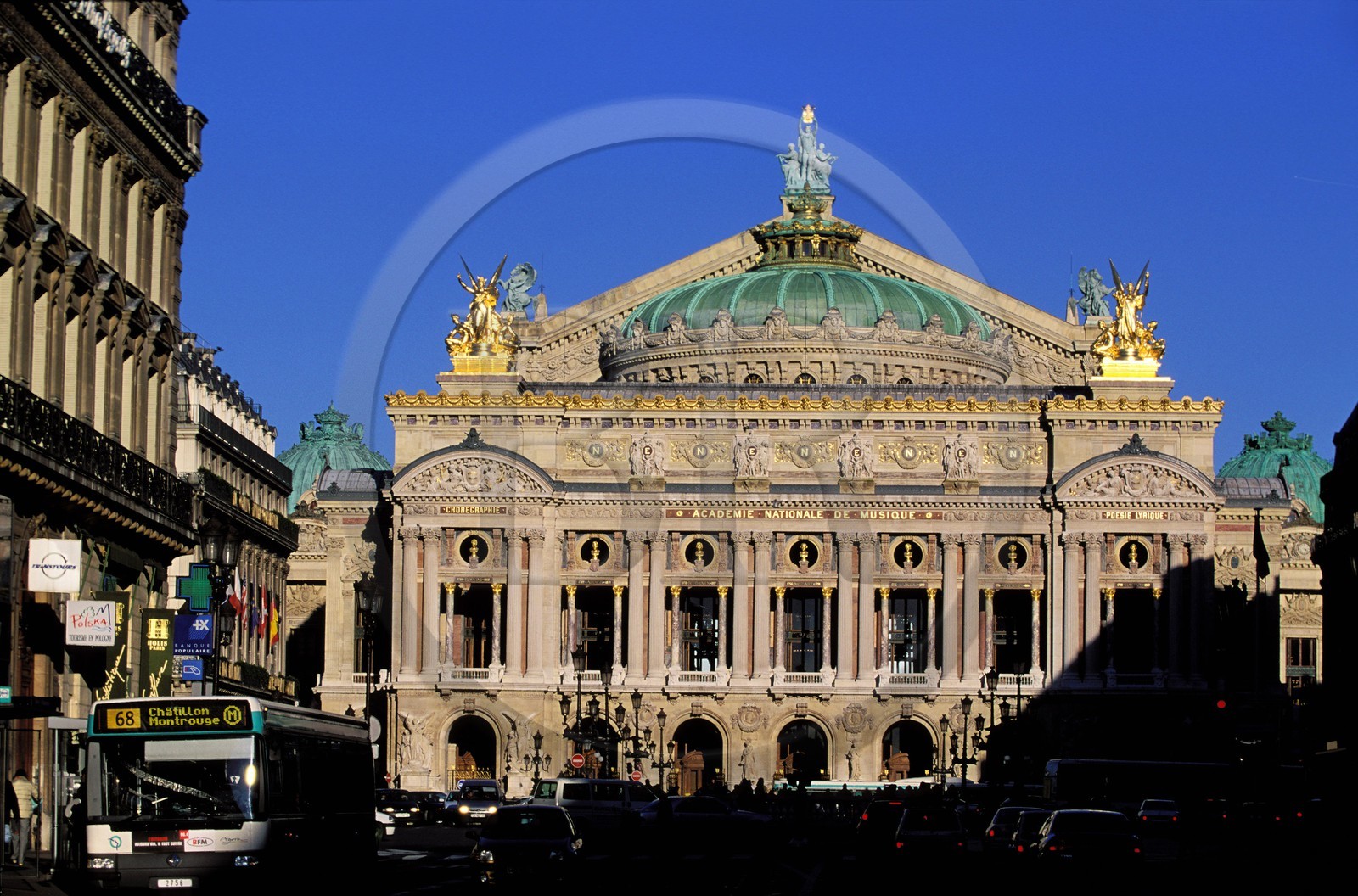 France, Paris (75), la façade de l'Opéra Garnier