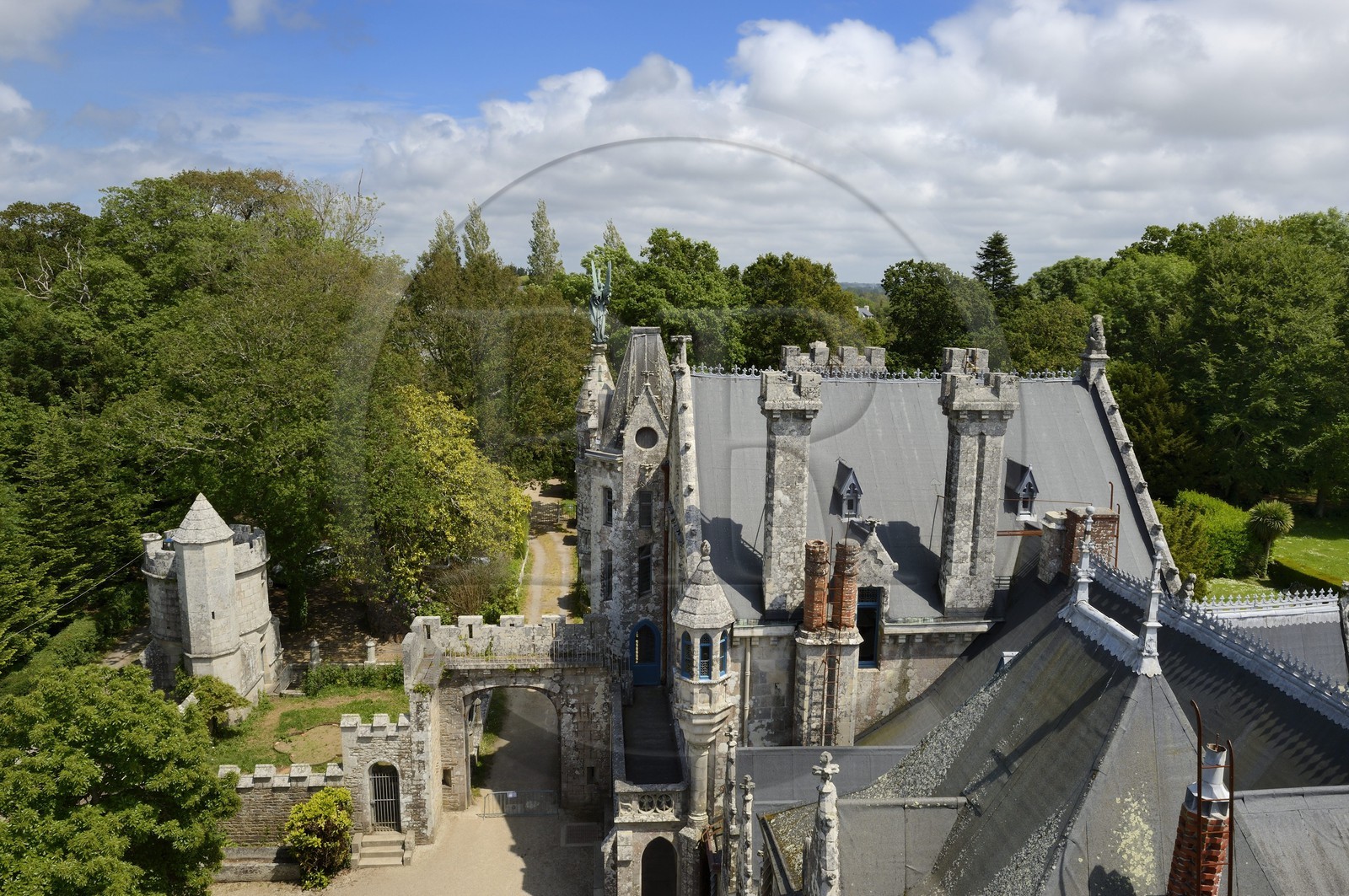 France, Finistère (29), le château de Keriolet aux environs de Concarneau