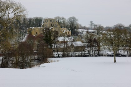France, Manche (50), Cotentin, ruine de l'abbaye bénédictine de Hambye