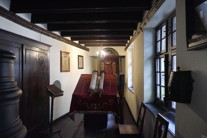 France, Bas-Rhin (67), Strasbourg, vieille ville classée au Patrimoine Mondial de l’UNESCO, Musée alsacien (musée d'arts et traditions populaires), la synagogue