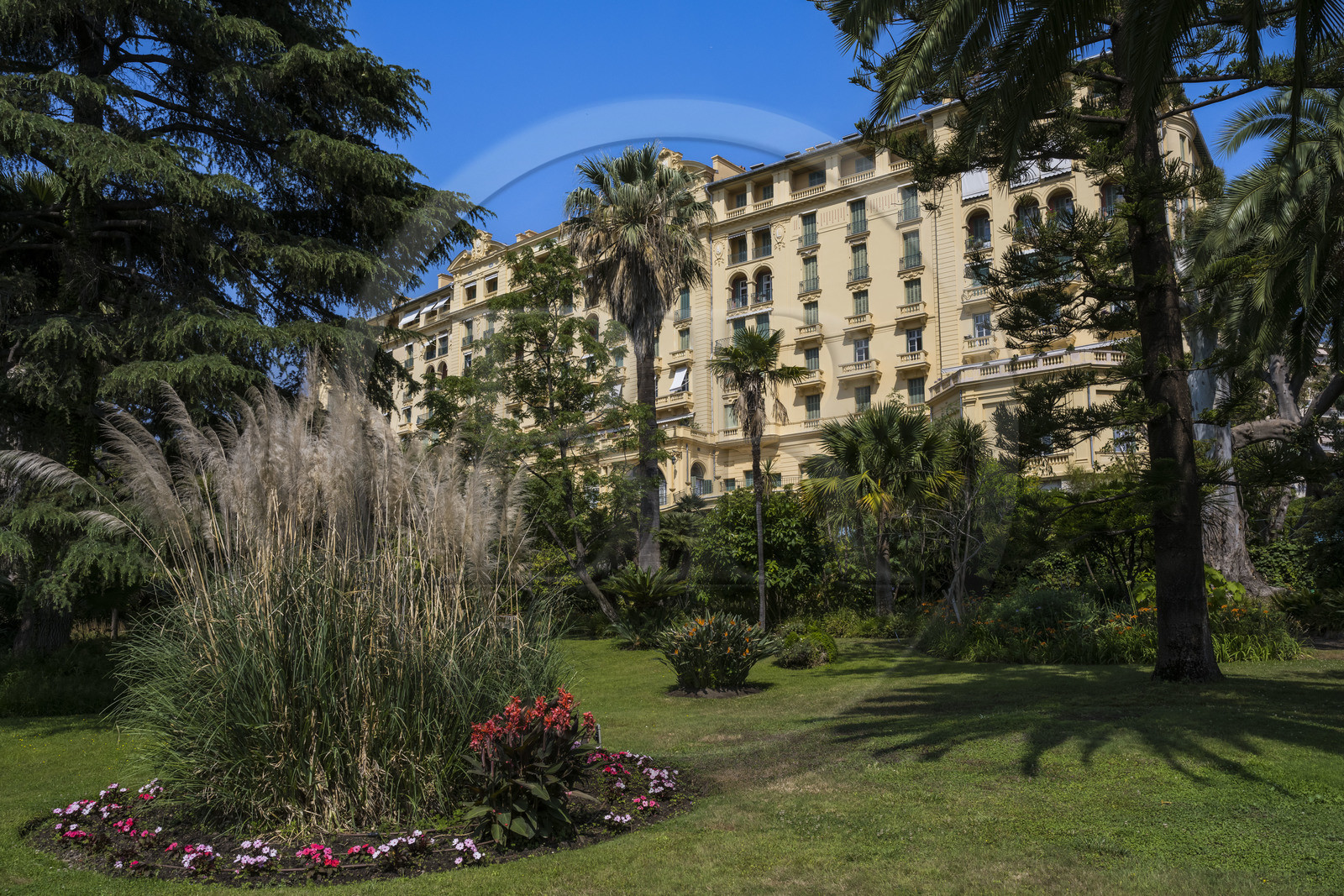 France, Alpes-Maritimes, Menton, the former Imperial (1913) palace turned into private apartments