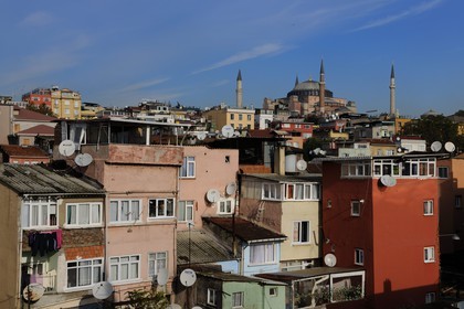 Turquie, Istanbul, centre historique classé Patrimoine Mondial de l'UNESCO, quartier de Sultanahmet, Aya Sofya (Haghia Sophia ou Sainte Sophie)
