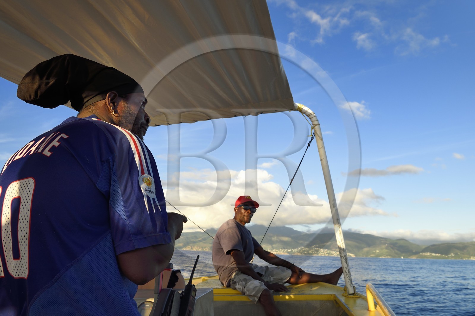 Caribbean, Dominica Island, rasta and boat captain Lyndon Prince