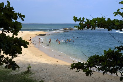 Sri Lanka, Province du Sud, la plage de Tangalle