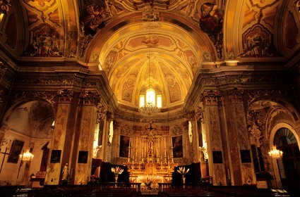 France, Alpes Maritimes, Valley of the Roya (hinterland of Nice), Breil sur Roya, Sancta Maria in Albis church