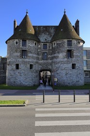 France, Seine-Maritime (76), Dieppe, porte de la ville dite Les Tourelles vestige de l'enceinte médiévale