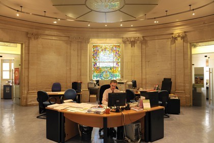 France, Hérault (34), Montpellier, centre historique, l'Ecusson, hôtel Saint-Côme aujourd'hui la Chambre de Commerce et d'Industrie, l'amphitéâtre Saint-Côme est la première salle d'anatomie de la faculté de médecine