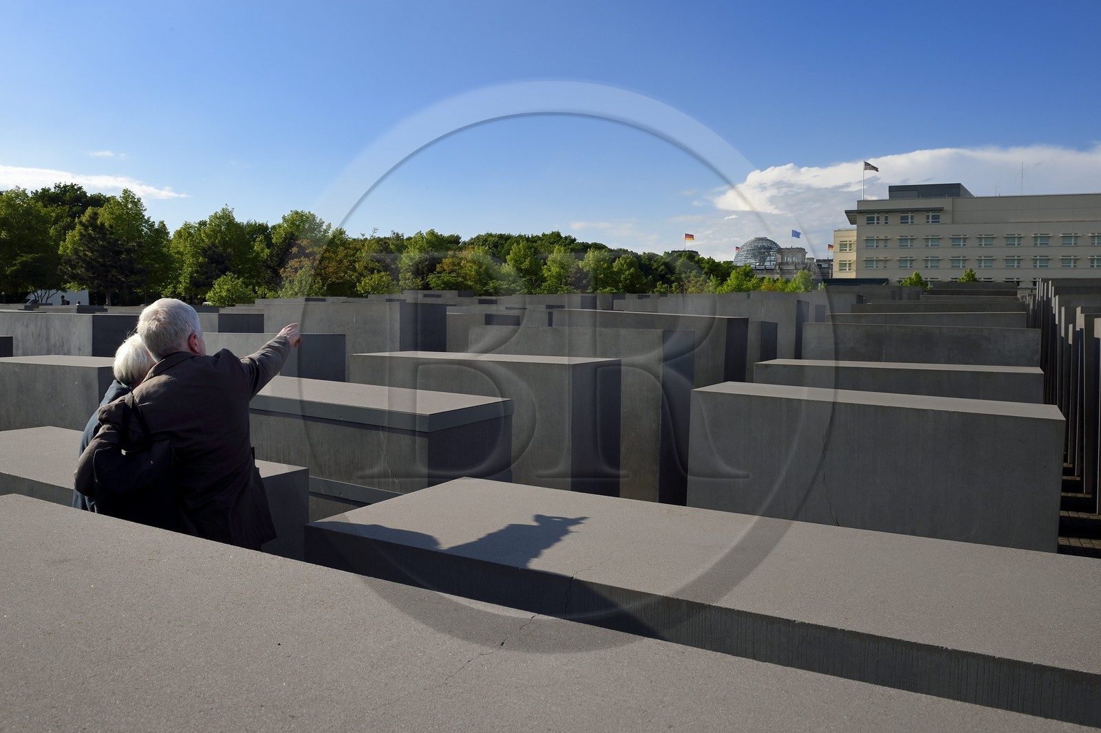 Germany, Berlin, Berlin-Mitte District, Holocaust Mahnmal, Memorial to the Murdered Jews of Europe by the architect Peter Eisenmann