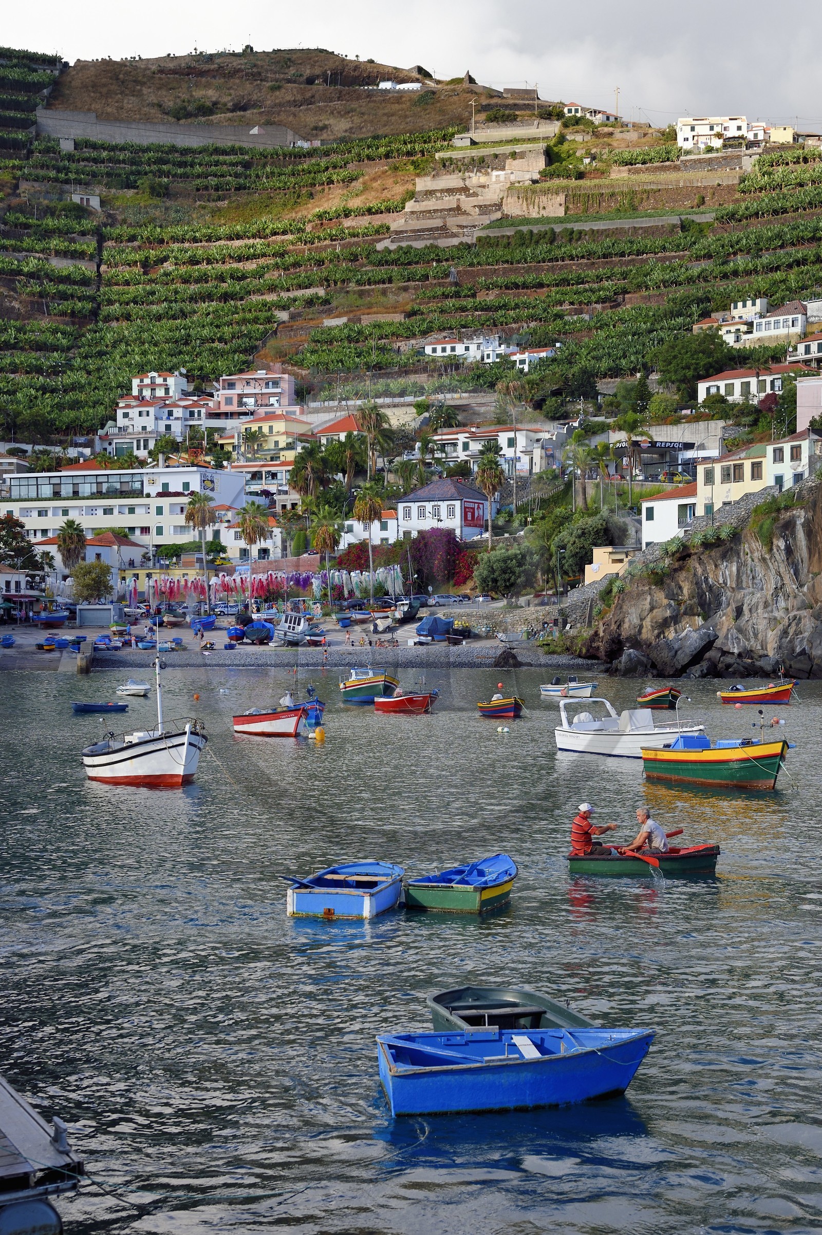 Portugal, Ile de Madère, le port village de pêcheurs de Camara de Lobos