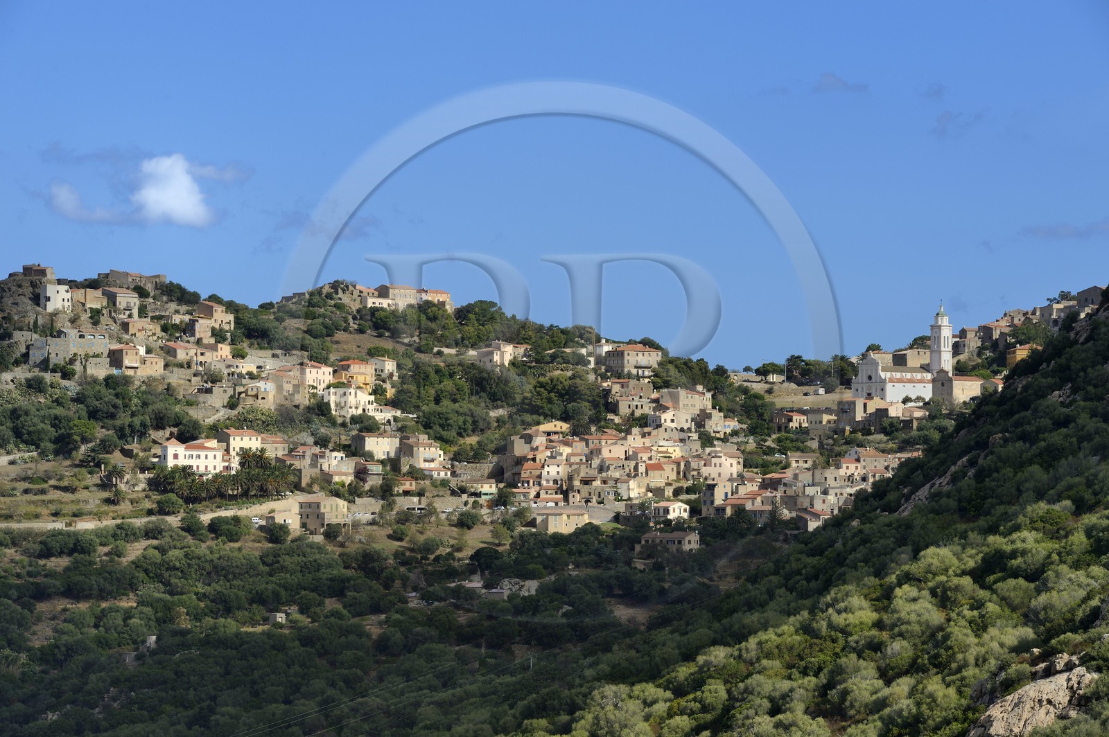France, Haute Corse, Balagne, perched village of Corbara